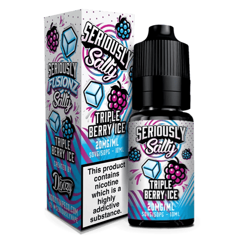 Seriously Salty Fusionz Triple Berry Ice Nic Salt 10ml 5mg