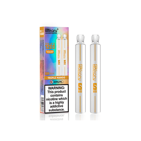 Sikary 1200 by SKE Triple Mango Disposable Twin Pack
