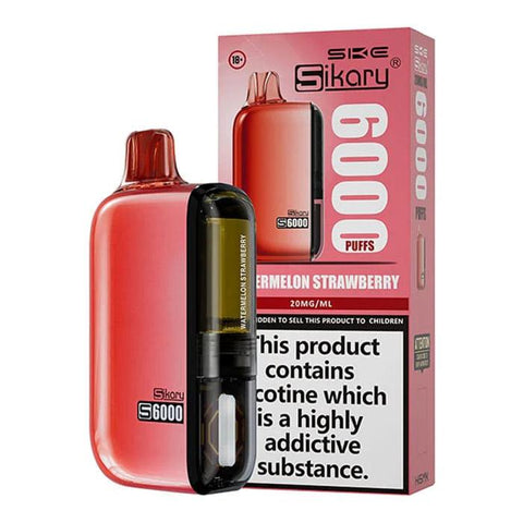 Sikary S6000 Watermelon Strawberry 6000 Disposable Vape 20mg