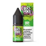 Six Licks Tongue Twisters Green Apple Nic Salt 10ml 10mg