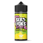 Six Licks Tongue Twisters Lemon Lime 100ml