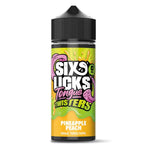 Six Licks Tongue Twisters Pineapple Peach 100ml