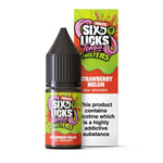 Six Licks Tongue Twisters Six Licks Tongue Twisters Strawberry Melon Nic Salt 10ml 10mg