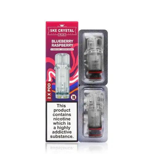 SKE Crystal Plus Blueberry Raspberry Prefilled Pods (2 Pack) – Royal Vapes