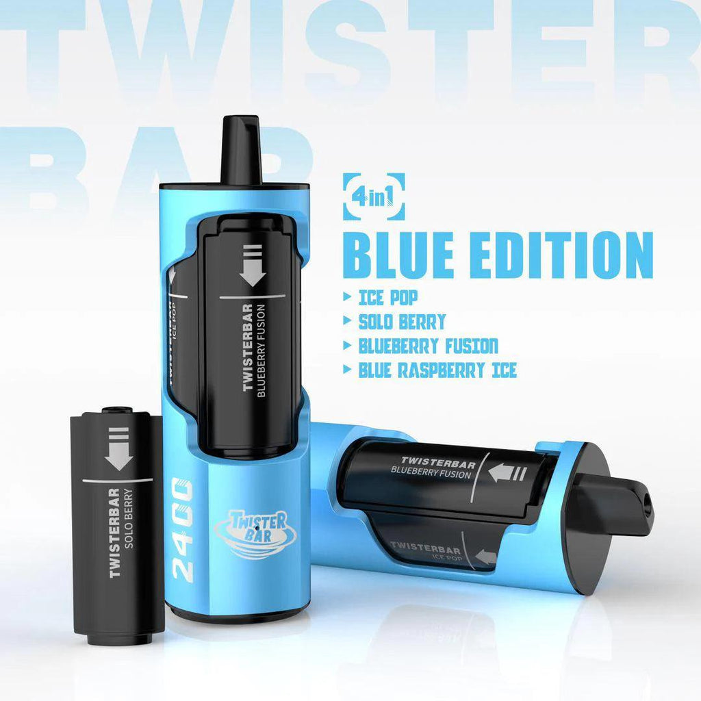 Twister Bar 2400 Blue Edition (4-in-1) 2400 Disposable Vape Royal Vapes Twister Bar 2400 Blue Edition (4-in-1) 2400 Disposable Vape Royal Vapes