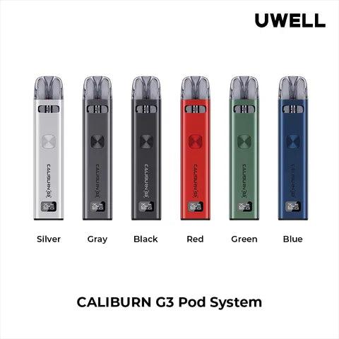 Uwell Caliburn G3 & 2 Elfliq Nic Salts – Royal Vapes