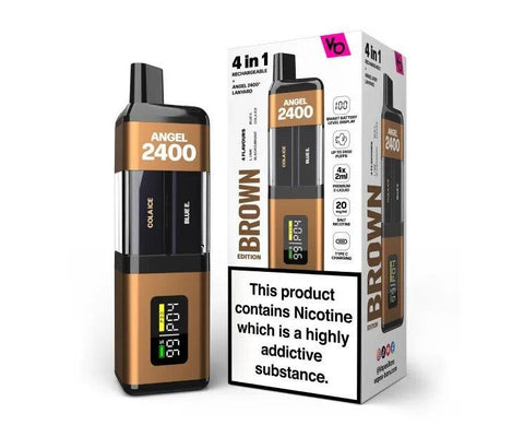 Vapes Bars Angel 2400 Brown Edition (Multi Flavour) 2400 Disposable