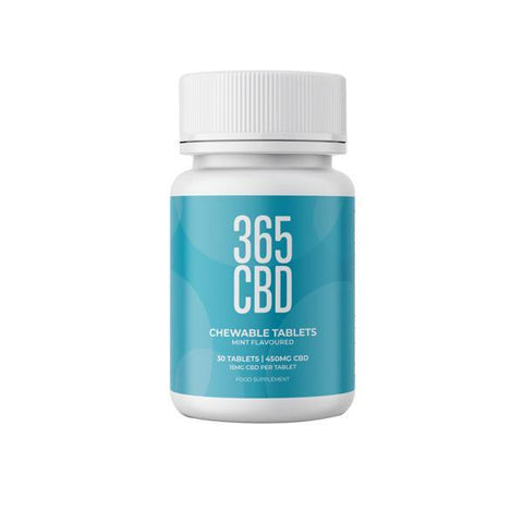 365CBD CBD Chewable Tablets 450mg CBD (30 Pcs)