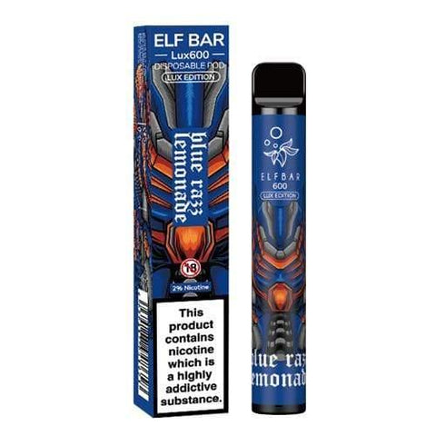 Elf Bar Blue Razz Lemonade Lux 600 Disposable