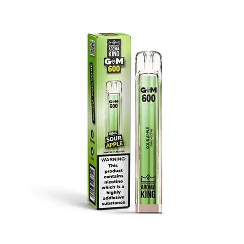 Aroma King Gem 600 Sour Apple Disposable