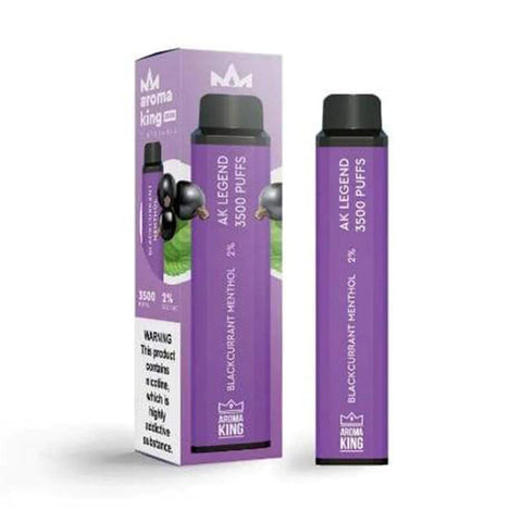 Aroma King Legend 3500 Blackcurrant Menthol 3500 Disposable 0mg