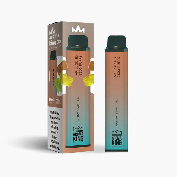 elux legend 3500 puffs gummy bear Aroma King Legend 3500 Gummy Bear 3500 Disposable – Royal Vapes