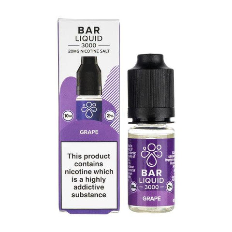 Bar Liquid 3000 Grape Nic Salt 10ml 10mg