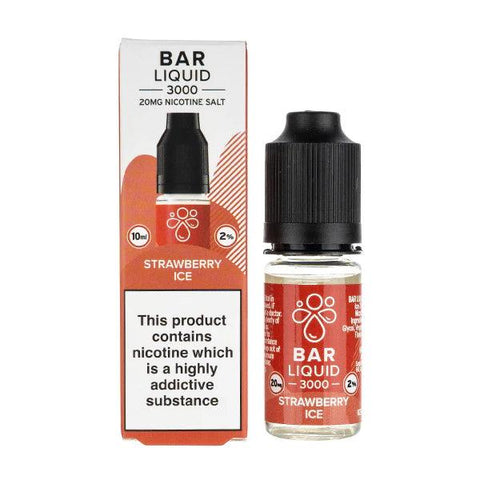 Bar Liquid 3000 Strawberry Ice Nic Salt 10ml 10mg