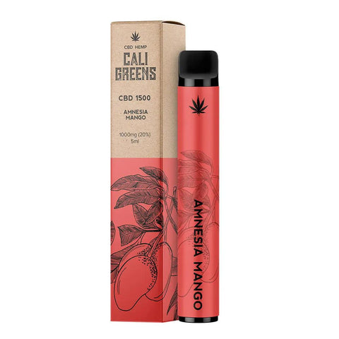 Cali Greens CBD Amnesia Mango 1500 CBD Disposable Vape 1000mg