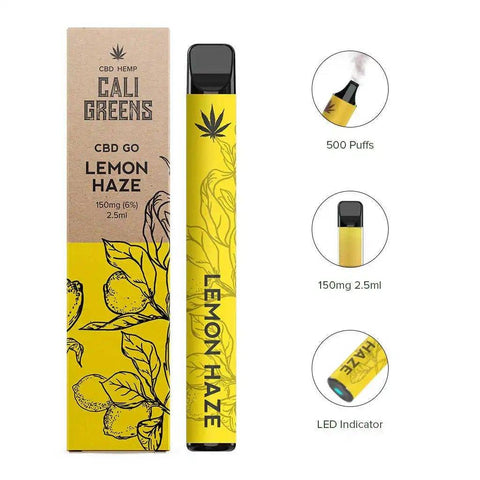 Cali Greens CBD Lemon Haze CBD Disposable Vape 150mg
