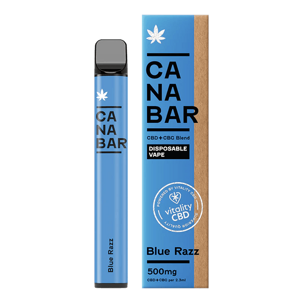 CANABAR Blue Razz CBD Disposable Vape 500mg  Royal Vapes