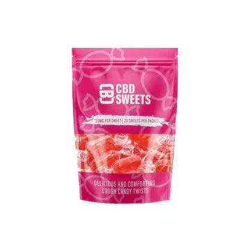 CBD Asylum CBD Cough Candy Twists 20pcs 500mg