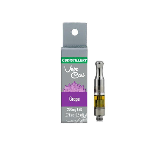 CBDistillery Grape CBD Vape Cartridge 200mg 0.5ml