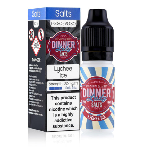 Dinner Lady Lychee Ice Nic Salt 10ml 10mg