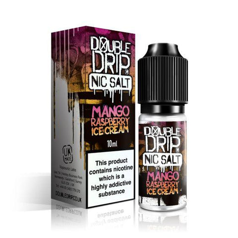 Double Drip Mango Raspberry Ice Cream Nic Salt 10ml 10mg