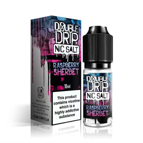 Double Drip Raspberry Sherbet Nic Salt 10ml 10mg