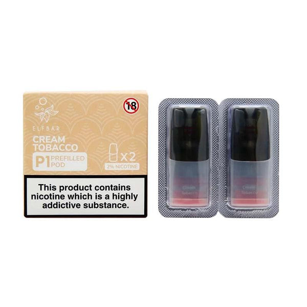 Elf Bar Cream Tobacco Mate P1 Pods (2 Pack) Royal Vapes Elf Bar Cream Tobacco Mate P1 Pods (2 Pack) Royal Vapes