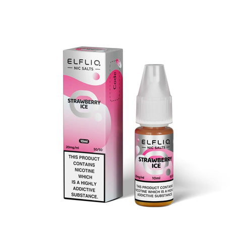 ElfLiq by Elf Bar Strawberry Ice Nic Salt 10ml 10mg