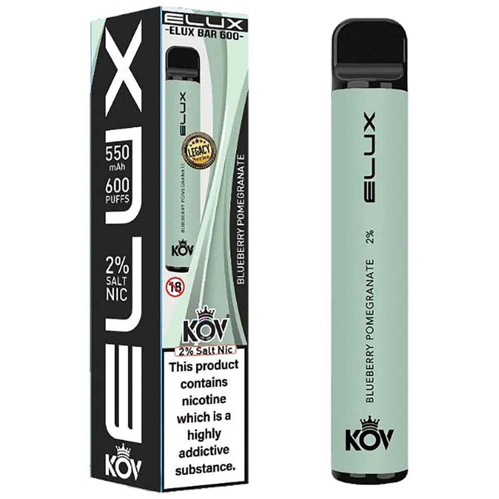 blueberry pomegranate disposable vape Elux KOV Bar Blueberry Pomegranate – Royal Vapes