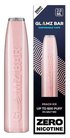 Glamz Bar Peach Ice Disposable 0mg