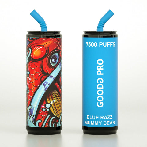 GoodG Pro 7500 Blue Razz Gummy Bear 7500 Disposable 0mg