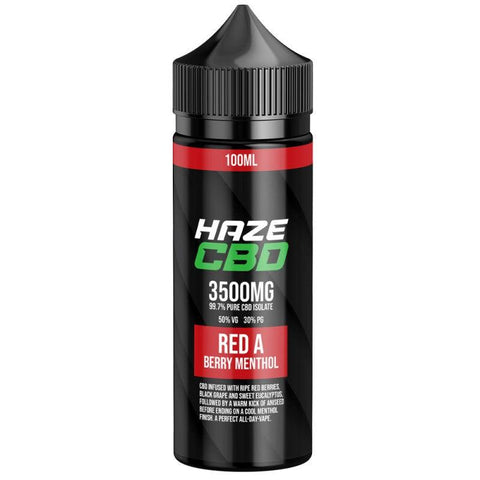 Haze CBD Red A CBD eLiquid 100ml 3500mg