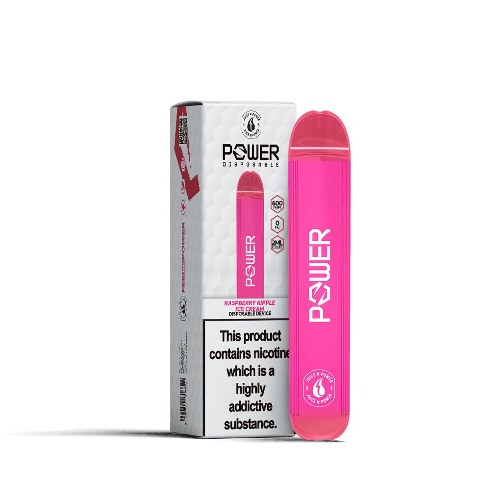 Juice N Power Raspberry Ripple Ice Cream Disposable Royal Vapes Juice N Power Raspberry Ripple Ice Cream Disposable Royal Vapes