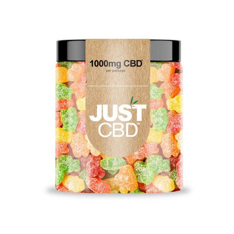 Just CBD Sour Bears CBD Gummies Jar 1000mg