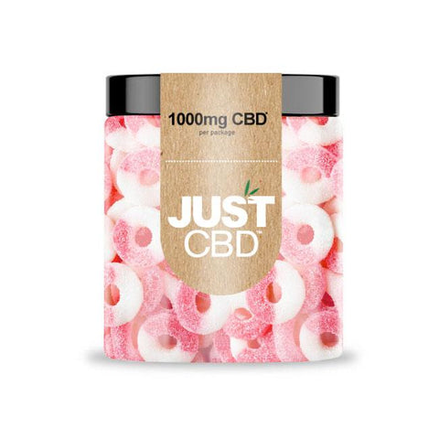 Just CBD Watermelon Rings CBD Gummies Jar 1000mg