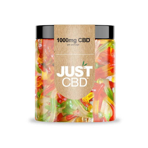 Just CBD Worms CBD Gummies Jar 1000mg