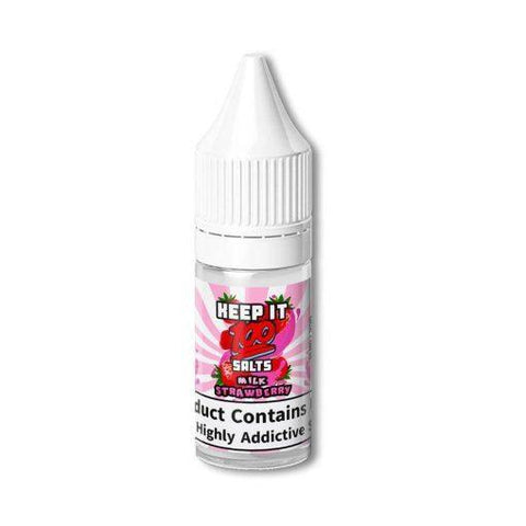 Keep It 100 Milk Strawberry Nic Salt 10ml 10mg