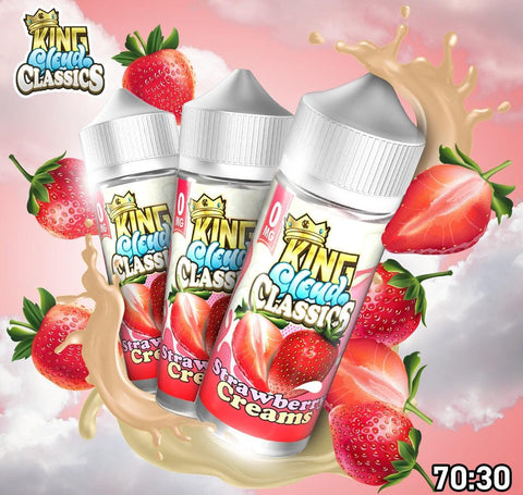 King Cloud Classics Strawberry Cream 100ml