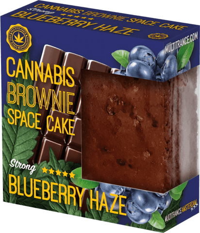 Multitrance Blueberry Haze Cannabis Brownie Space Cake