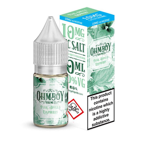 Ohm Boy Pear, Apple & Raspberry Nic Salt 10ml 10mg