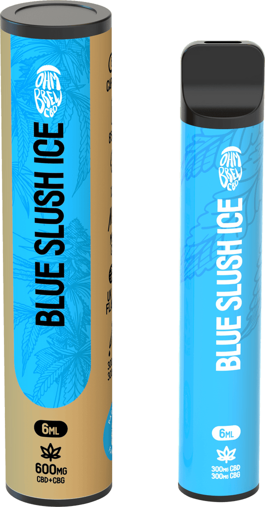Ohm Brew Blue Slush Ice CBD Disposable Vape 600mg Royal Vapes Ohm Brew Blue Slush Ice CBD Disposable Vape 600mg Royal Vapes
