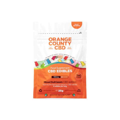 Orange County CBD CBD Gummy Mixed Fruit Bears Mini Grab Bag 100mg