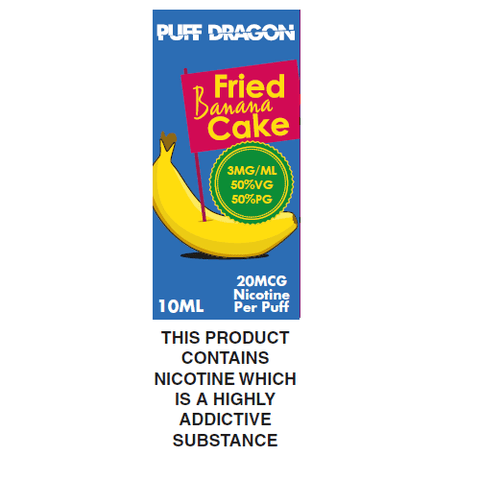 Puff Dragon Fried Banana Cake 10ml 3mg