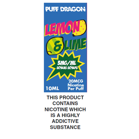 Puff Dragon Lemon & Lime 10ml 3mg