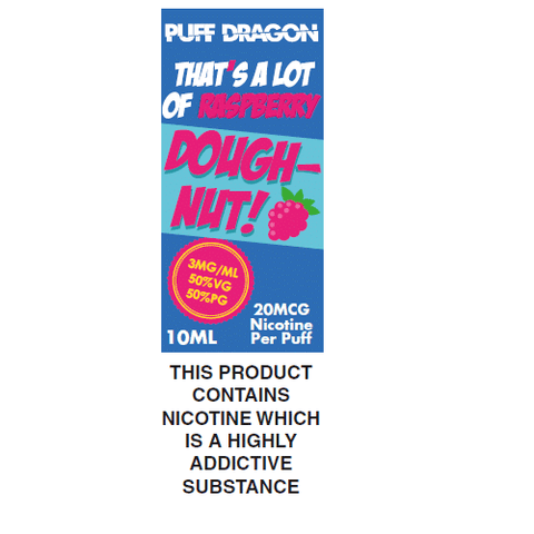 Puff Dragon Raspberry Doughnut 10ml 3mg