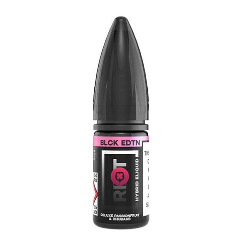 Riot Squad Black Edition Deluxe Passionfruit & Rhubarb Nic Salt 10ml 5mg