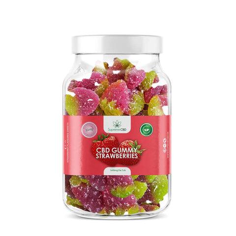 Supreme CBD CBD Gummy Strawberries 1600mg Tub