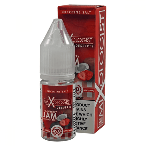 The Mixologist Strawberry Jam Coconut Tart Nic Salt 10ml 10mg