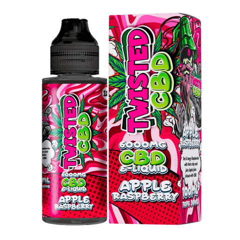 Twisted CBD Apple & Raspberry CBD eLiquid 100ml 6000mg