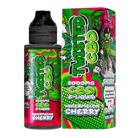 Twisted CBD Watermelon & Cherry CBD eLiquid 100ml 6000mg